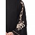 Nida Kaftan abaya with embroidery work- Black